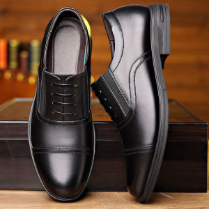 Mens Leather Shoes Business Formal Slip On Office Shoes Elegant Casual Soft Leather Shoes For Men