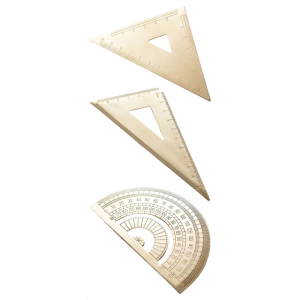 Math Semicircles Protractor Brass Vintage Triangular Ruler Stationery Precisions Measuring Tool Brass Drawing Protractor
