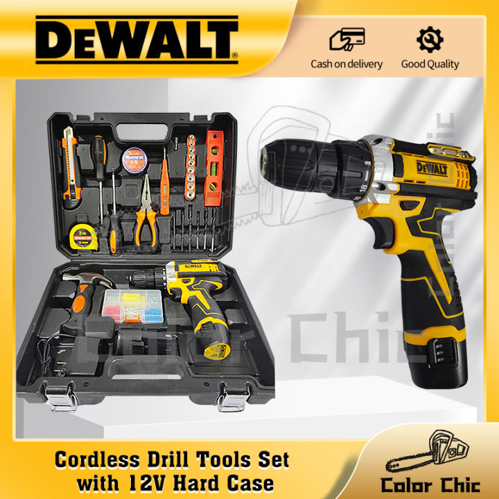 DeWALT 12V Cordless Drill Set Battery Drill Power Tools Set Power Tool Accessories Lazada Lazada PH