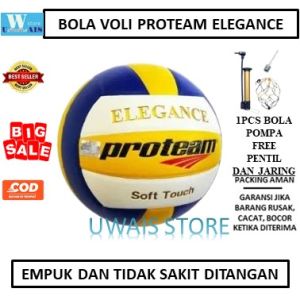 TERLARIS !! BOLA VOLI VOLLY PROTEAM ELEGANCE FREE PENTIL JARING - BOLA VOLLEY PROTEAM OFFICIAL - VOLLEYBALL ELEGAN - BOLA VOLI MURAH - BOLA VOLI PRO LIGA