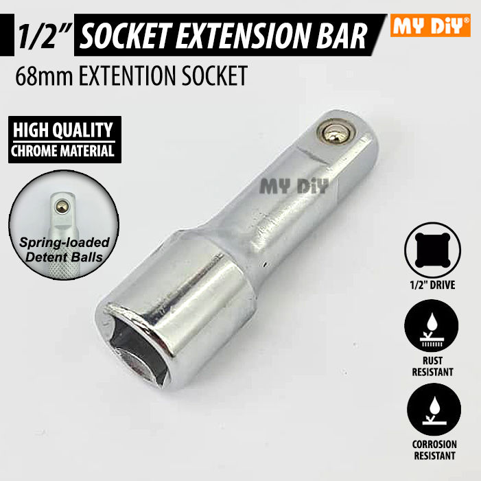 Extention Rod Socket Type MYDIYHOMEDEPOT - CHROME 1/2