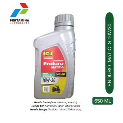 Oli Enduro Matic S 650 ML Pelumas Motor Honda BeAT / BeAT Street Genio Honda Scoopy 2019 - 2026 dll
