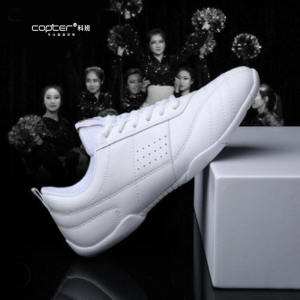 Copter New Volkswagen Polo Shoes White Cheerleading Shoes Group Gymnastics Shoes Competition Shoes Aerobics Shoes C1
