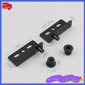 Fkend บานพับที่ซ่อนอยู่ CT มุมสีดำคู่หัวกลมพลาสติกลิ้นชักประตูแม่เหล็กตู้จับบานพับประตูที่มองไม่เห็น