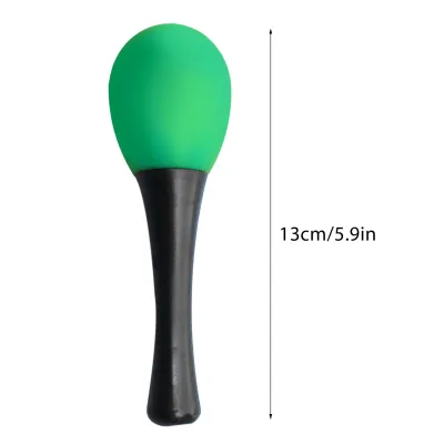 Hand Percussion Instrument Safe Kid Maracas Pleasant Sound Bright Color for Early Education