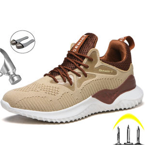 New Sport Safety Shoes Men Indestructible Work Shoes Boots Lightweight Work Sneakers Male Steel Toe Shoes Anti Puncture Boots