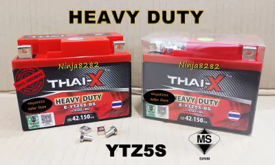 BATTERY THAIX YTZ5S HEAVY DUTY (SIRIM APPROVE) BATERI THAI-X YTZ5 - HONDA DX110 ALPHA FI EX5 HIGH POWER DREAM WAVE 125i DASH 125 FUTURE BEAT SPACY