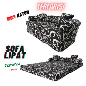 Sofa Bed Karakter Kursi Tamu Minimalis Sofabed Lantai Cocok Untuk Ruang Keluarga Busa Tebal