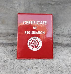 OR CR Holder/Documents Holder violet 5x6 inches red/pang motor sakto sa UBOX