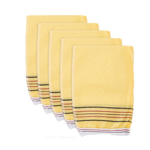 ถุงมือขัดถูอาบน้ำ5/1ชิ้นผ้าผ้าขนหนูอาบน้ำขัดผิวแบบเกาหลีแปรงธัญพืชหยาบแบบพกพาสำหรับผู้ใหญ่