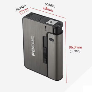 Creative FOCUS Compact Metal Automatic Holder Box – Creative Portable Gadget Gift for Men