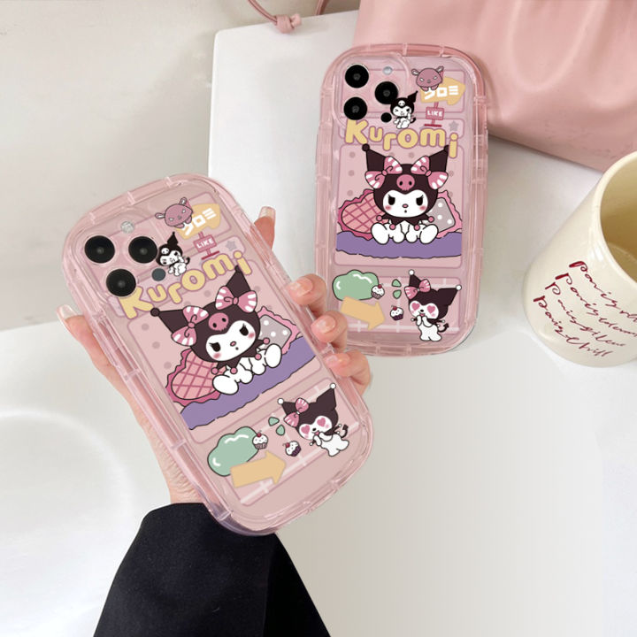 Cartoon Cute Kuromi Phone Case For Samsung Galaxy A02 A02S A03 A03S A04 ...