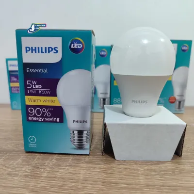Philips Essential LED Bulb 5W E27 3000K - KUNING