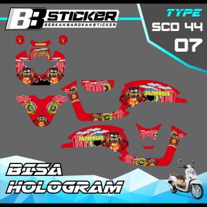 Decal Scoopy BISA HOLOGRAM Full Body Full Block Dekal New Fi 2017 2018 2019  Scd 44