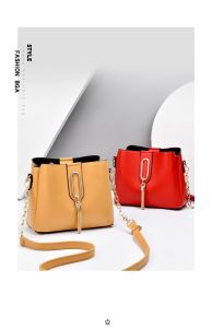 IELGY solid color chain tassel personalized one-shoulder messenger bag