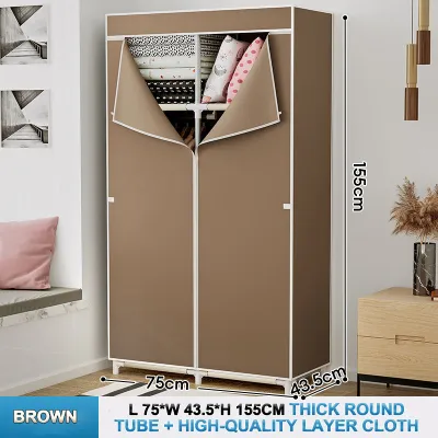Tủ vải đựng quần áo tủ quần áo Tủ Vải Họa Tiết Dễ Thương Tủ Để Quần Áo Tủ Vải Quần Áo lắp đặt đơn giản thiết kế thời trang tủ quần áo sinh viên