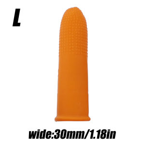 YESPERY 10/20/50Pcs Orange Waterproof Latex Finger Cots Non-slip Rubber Fingertips Prevent Slip Protective Finger Cots