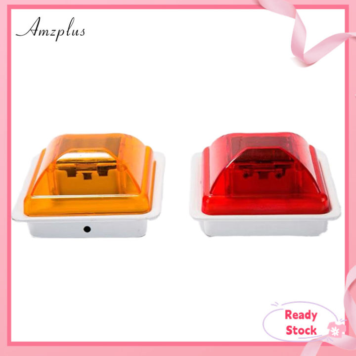 Solar Hard Hat Light With Auto On/Off Solar Strobe Warning Light IP54 Waterproof LED Post Cap