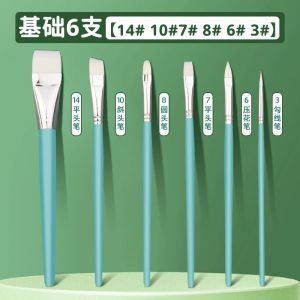 ชุดปากกาวาดภาพร่างกายมนุษย์แปรงวาดภาพใบหน้าสำหรับเด็ก 14 ปากกาลายนูนมืออาชีพปากกาวาดใบหน้าแปรงครบชุด