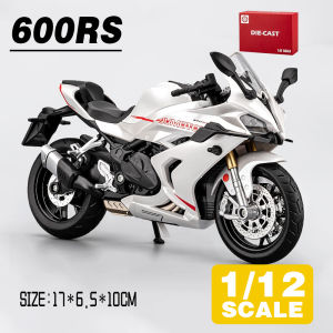 LEO 1:12 QJMOTOR Racing 600 Motorcycle Diecast Model Car Alloy Cars Toys Collection Gift For Kids Boy Girl