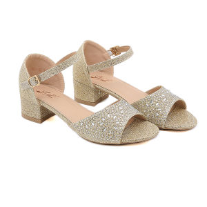 Yapak Faye PU Leather Low Heeled Sandals for Women