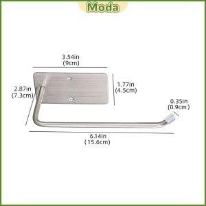 M.O. Toilet Paper Rack Towel Holder Kitchen Self-adhesive Hook Multifunctional Storage Rack 1Pc