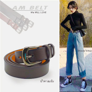เข็มขัด เข็มขัดหนังผู้หญิง เข็มขัดไซส์ใหญ่ 🔷ยาวพิเศษ 27 - 42 นิ้ว 115 cm.🔶WOMAN BELT AM1524🔶ส่งไวจากไทย✳ 