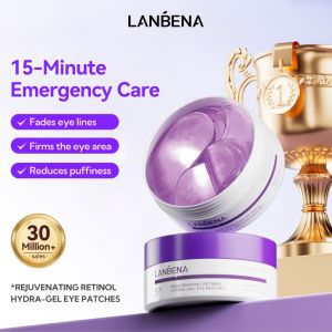 LANBENA Eye Patch Retinol Anti Wrinkle Eyes Patch Eyebag Remover Firming Eye Collagen Eyes Eyebags Remover Dark Circles Eye Cream Eye Skin Care