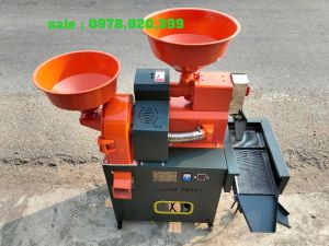 Máy xay lúa liên hoàn  lắp sẵn mô tơ 3kw
