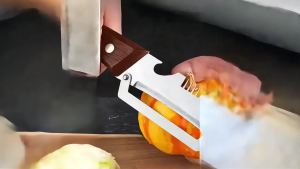 Multi-Functional Vegetable Peeler for Kitchen 2026 Premium Stainless Steel Peeler Tool for Chef Kitchen Peeling Wooden Handle Vegetable Shredder Handheld for Home Use (1)
