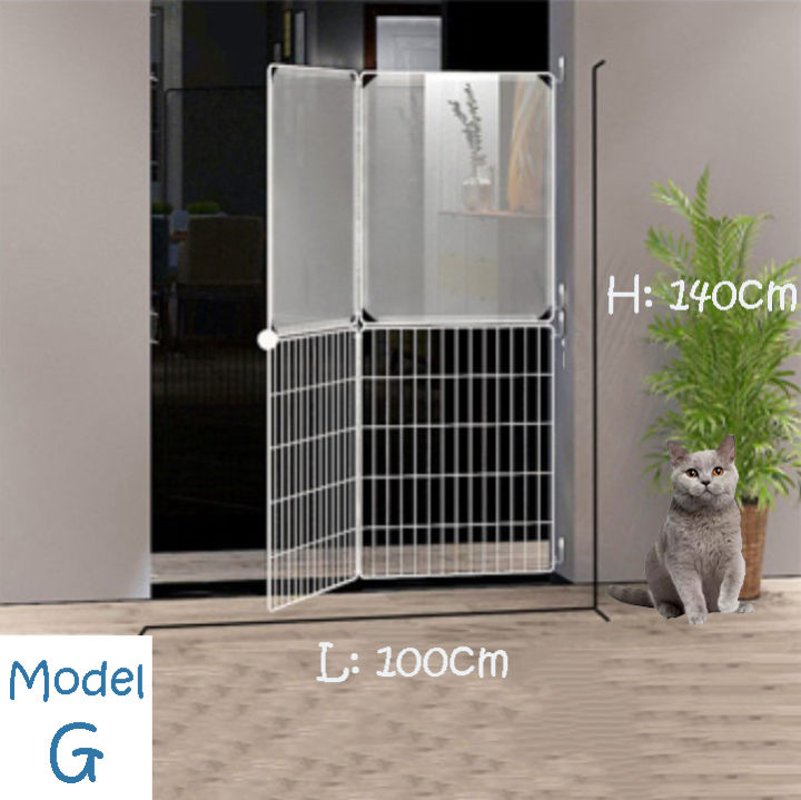 [SG STOCK] Indoor Pet Cat/ Dog Safety Rail / Gate /Barrier Screen ...