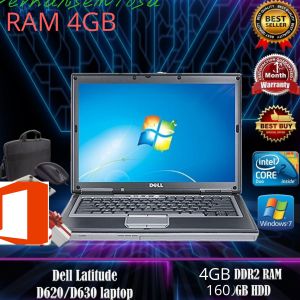 LAPTOP DELL HDD 250GB RAM 2GB Dell D630/20 - Termurah promo murah kualitas terbaik ccok untuk UNBK belajar usaha online kantor kerja mahasiswa kuliah anak pelajar ujian anak sekolah netbok notebok second seken 1 2 3