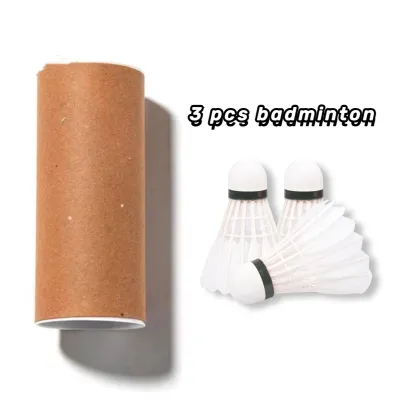 WTH 3 Pcs Durable Goose Feather Badminton Windproof for training and Competitions SHUTTLECOCK Original
