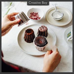 [Creative] 6 cái Khuôn bánh canele khuôn bánh canele nhỏ không dính khuôn bánh muffin dụng cụ nướng bánh cupcake khuôn bánh ngọt bằng thép carbon giá đỡ bánh cupcake nhỏ