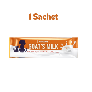 Nanovet Pet Goats Milk with Probiotic and Prebiotic Sachet for Cat and Dog (3gm/Sachet)