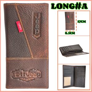 Original Cow Leather Men’s Long Wallet/READY STOCK✅Dompet Panjang Lelaki Kulit Lembu Original🔥