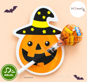 [Hommly Gift] Halloween Candy & Lollipop Goodie Bag  Trick or Treat Gift Pack for Kids Students & Friends