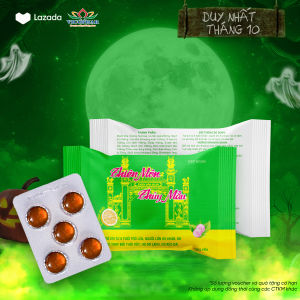 Thiên Môn Thủy Mẫu - Viên Ngậm Ho Hỗ Trợ Giảm Ho Giảm Đau Rát Họng Thông Đờm - Vỉ 5 Viên.