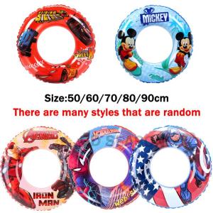 50cm 60cm 70cm 80cm 90cm Spot Cartoon Character Inflatable Swimming Ring Floater
