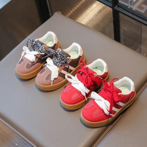 SHUNAICHI Childrens Sneakers Kids Brand Design Stripes Casual Shoes Boys Girls Double Shoelace Sneakers Outdoor Walking Shoes Kids I02173