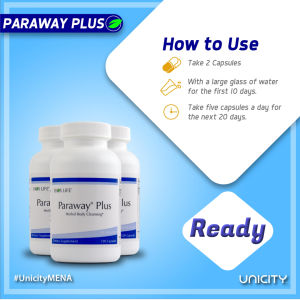 PARAWAY PLUS UNICITY Boost Digestive Health Removing Toxins