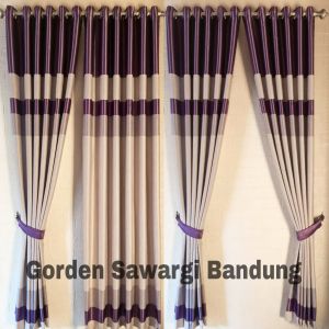 Gorden jendela pintu kamar minimalis motif pelangi bahan blackout import terbaru