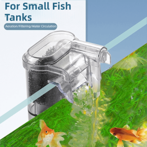 OUTOPEN Silent Operation Wall-hanging Filter USB Plug Energy Efficient Fish Tank External Filters Hanging Filter Waterfall Filter Mini Aquarium Filter Mini Aquariums