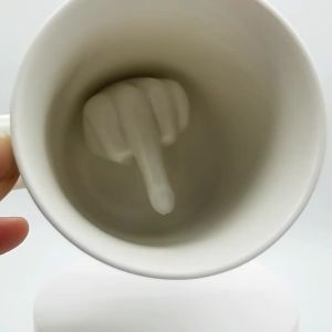 Direct Sale Finger Cup Fak Cup Middle Finger Cup Ceramic Mug Prank Cup Coffee Cup Finger Cup