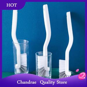[Chandrae] Narrow Cup Brush Long Handle Small Brush For Fish Tank Straw Baby Milk Bottle Gap Cleaning Brush Kitchen Tools