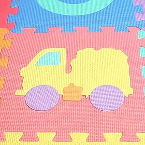 QWZ10Pcsset 30*30cm Number Animal Pattern Baby Play Mat Puzzle Toys for Kids Children EVA Foam Yoga Crawling Mats Floor Tae