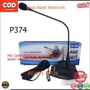 P374 MIC CONFERENCE K18 MIC TABLE MIK MEJA KABEL MIX LEHER ANGSA CONDESOR PROFESIONAL MICHROPHONE