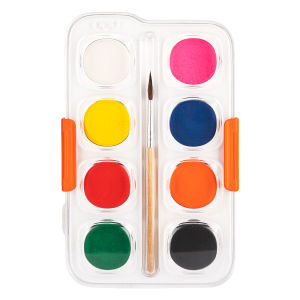Deli Watercolor Paint / Cat Air Padat 8/12/21 Warna Gratis Kuas EC10
