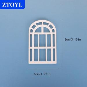 [COD]🔥🔥🔥ZTOYL 1 12 Dollhouse Mini Wooden Window Frame Model Dollhouse Furniture Decoration Dolls House Micro Scene Construction Props