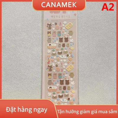 CANAMEK XIMEN 1PC Hàn Quốc phổ biến phim hoạt hình Bunny gấu Laser Sticker scrapbooking Stick DIY Chất liệu văn phòng phẩm Kawaii nghệ thuật trang trí nguồn cung cấp
